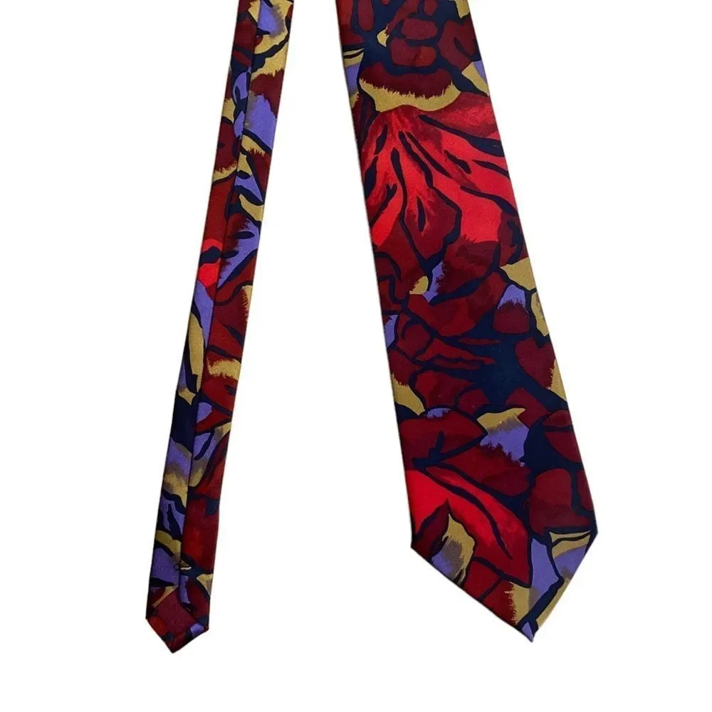 SINSABANG Mens Floral Silk Tie